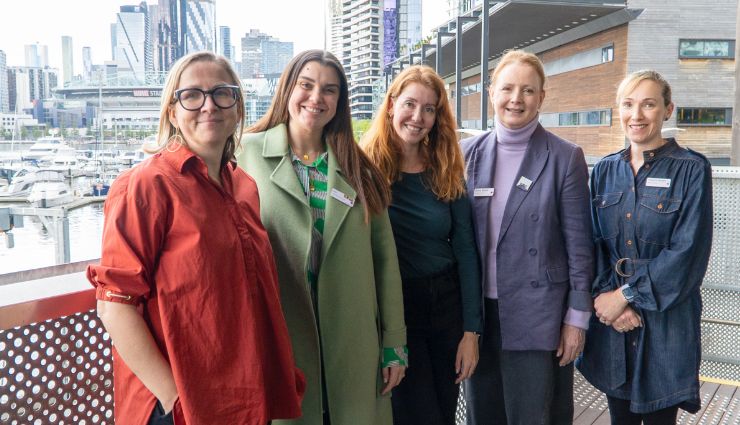MSEP team with A/Prof Julia Unterscheider (left) and Amy Dawes (centre). 
