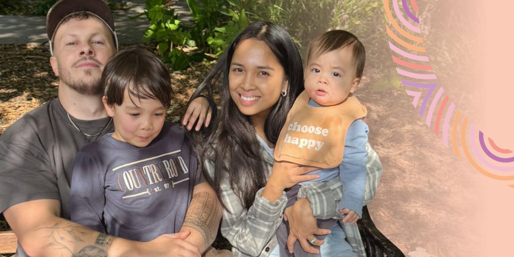 Noela and her partner Joshua received maternity care through the Baggarrook program. 