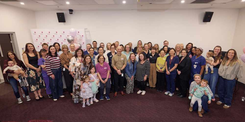 Staff celebrating their length of service milestones.