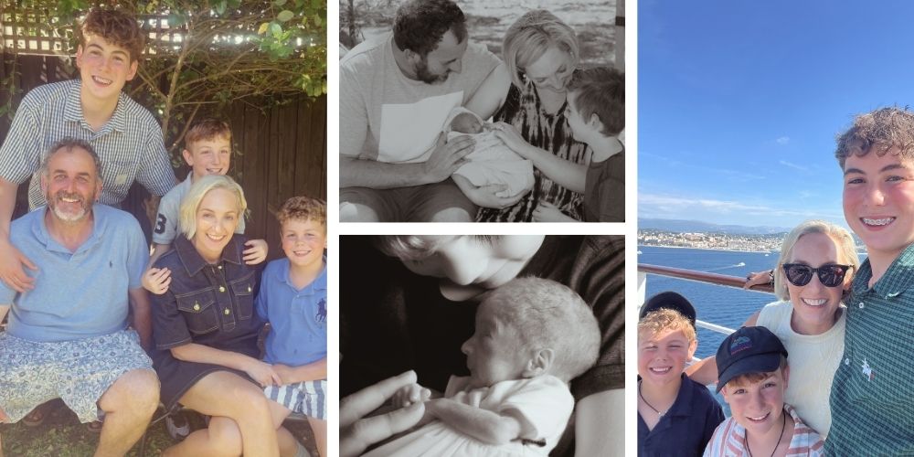 Katie James and family, who lost baby Ivy to preeclampsia, later welcomed two sons with specialist care at the Women’s.