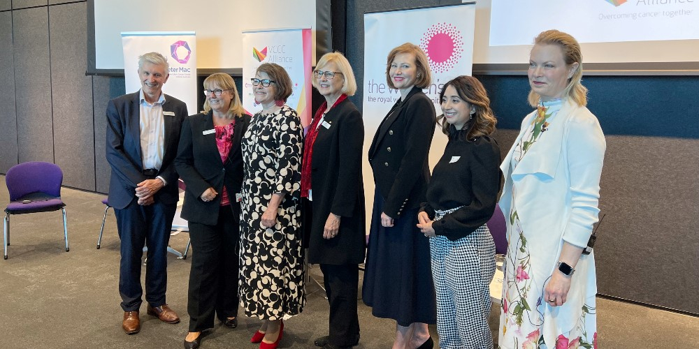 The Women's CEO Prof Sue Matthews (second from left) with fellow presenters.