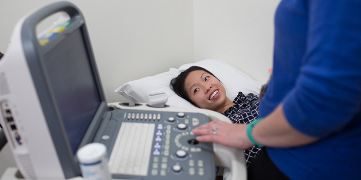 woman having scan