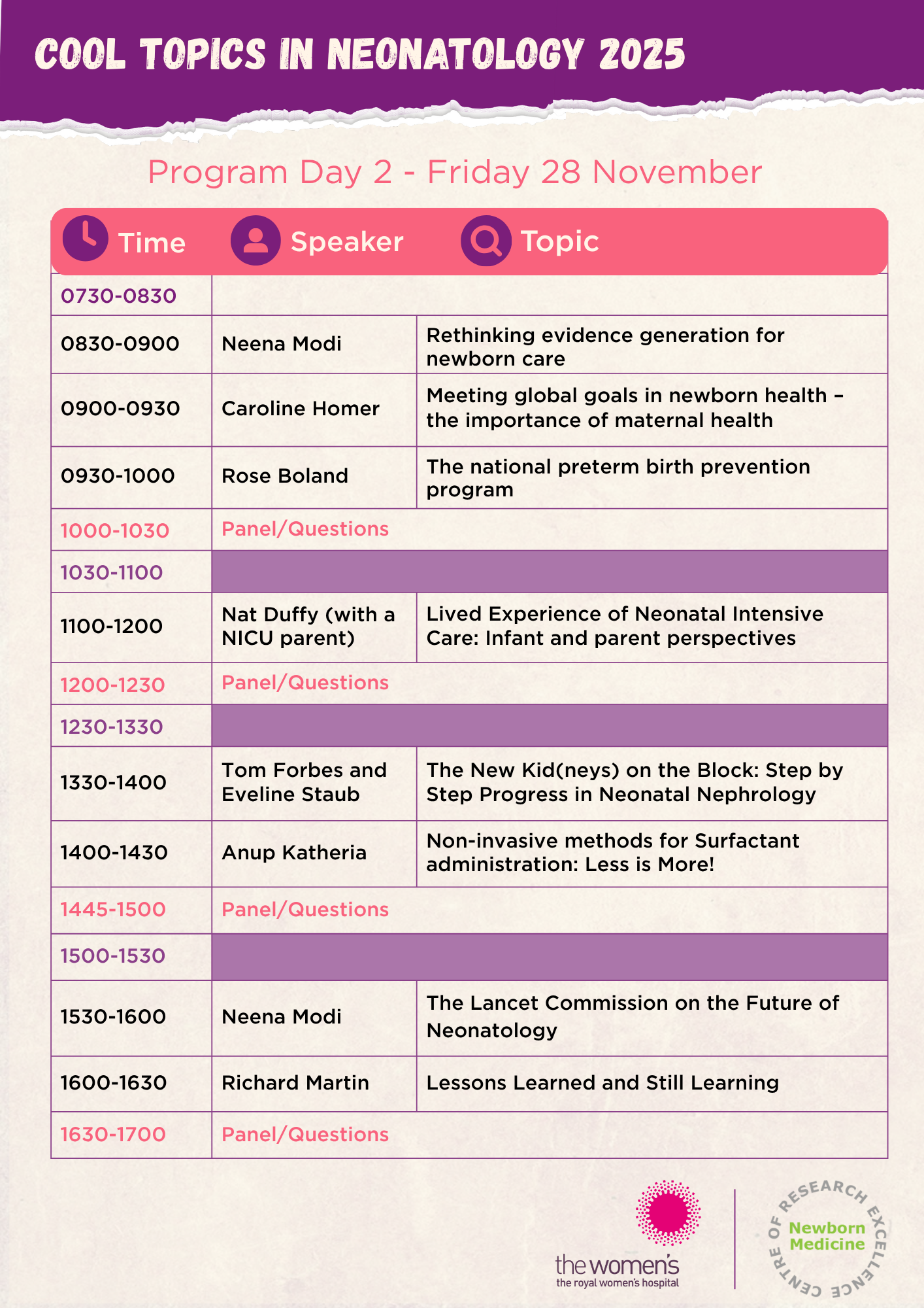 Friday program